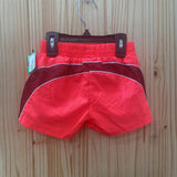 GIRLS PUMA SHORTS BRIGHT ORANGE/BLK 4