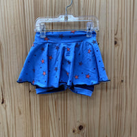 GIRLS LAYLA MARY SKY BLUE SKORT W/STARS RED/WHITE/BLUE 3T NWT
