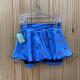 GIRLS LAYLA MARY SKY BLUE SKORT W/STARS RED/WHITE/BLUE 3T NWT