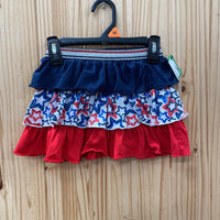 GIRLS RED/WHITE/BLUE SKORT W/STARS 3T