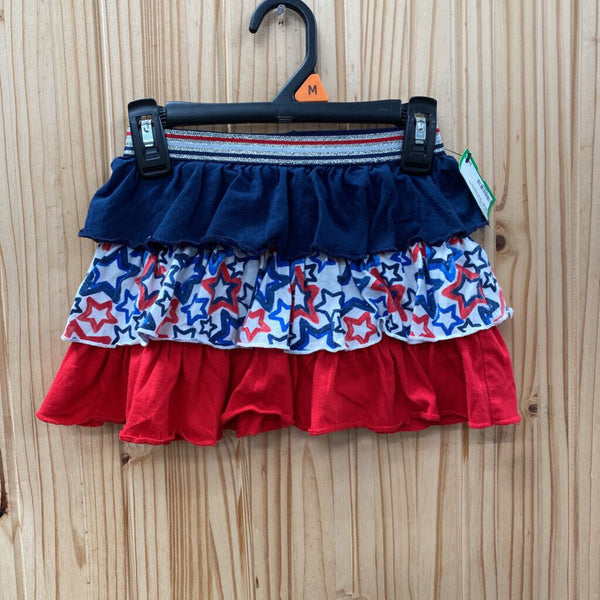 GIRLS RED/WHITE/BLUE SKORT W/STARS 3T