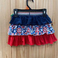 GIRLS RED/WHITE/BLUE SKORT W/STARS 3T