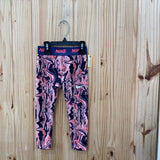 GIRLS NIKE LEGGINGS PINK/DK GREY/BLK 3T