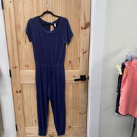 WOMENS NAVY BLUE ROMPER L