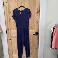WOMENS NAVY BLUE ROMPER L