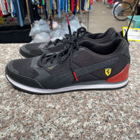 MENS PUMA SHOES BLK/RED 10.5