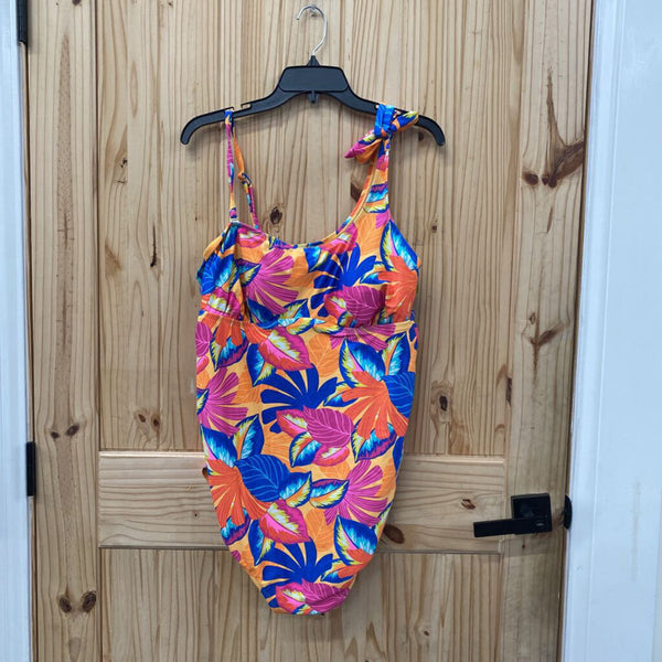 WOMENS ISABEL SWIMSUIT MULTI COLOR FLORAL XXL