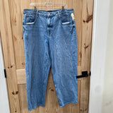WOMENS FREE ASSEMBLY LT DENIM JEANS 20