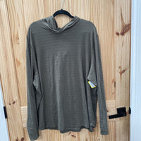 MENS VRST LS HOODED OLIVE GREEN SHIRT XXL NWT