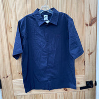 MENS NIKE NAVY BLUE BUTTON UP SHIRT S NWT