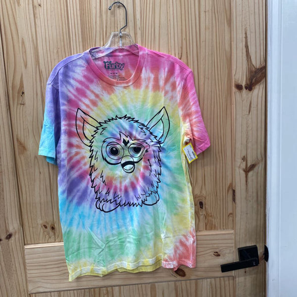 WOMENS FURBY MULTI COLOR TYE DYE T-SHIRT M NWT