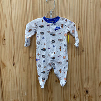 BOYS NIKE ROMPER WHITE W/SNEAKERS 3M