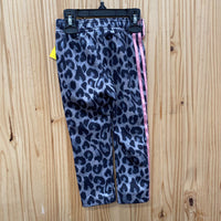 GIRLS ADIDAS PINK/GREY/BLK LEOPARD PANTS 2T
