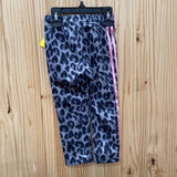 GIRLS ADIDAS PINK/GREY/BLK LEOPARD PANTS 2T