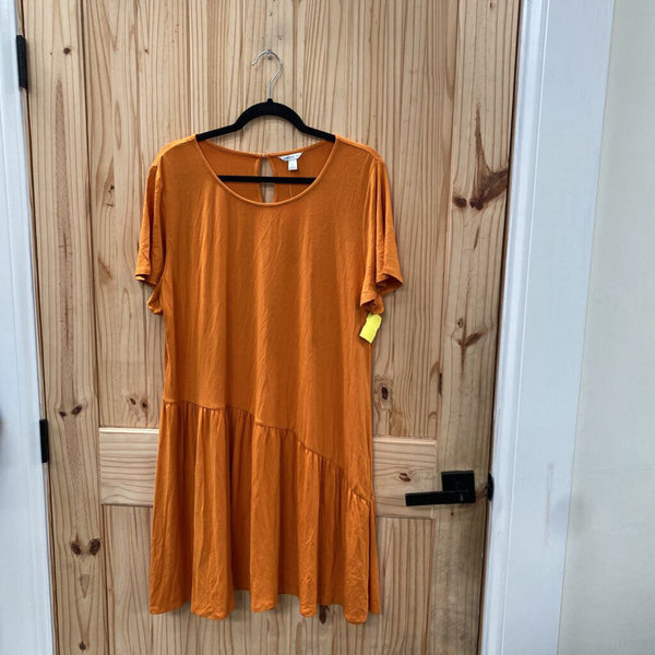 WOMENS CATO ORANGE DRESS XL NWT