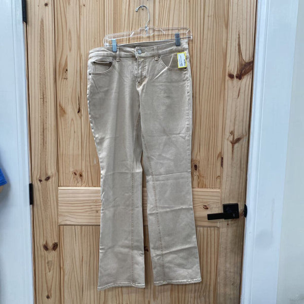 WOMENS TIME & TRU BEIGE JEANS 12