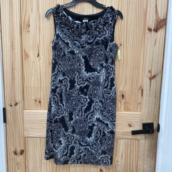 WOMENS JBS BLK/WHITE SL DRESS M