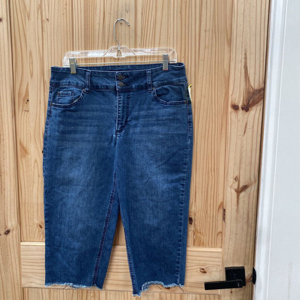 WOMENS EST. 1946 DK DENIM CAPRIS