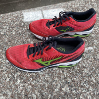 WOMENS MIZUNO CORAL PINK/LIME GREEN SHOES 9