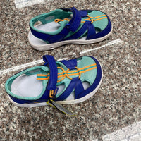 COLUMBIA SANDALS ROYAL BLUE/AQUA/GOLDEN YELLOW 12