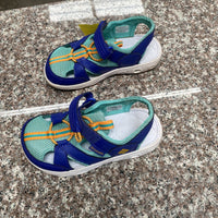COLUMBIA SANDALS ROYAL BLUE/AQUA/GOLDEN YELLOW 12