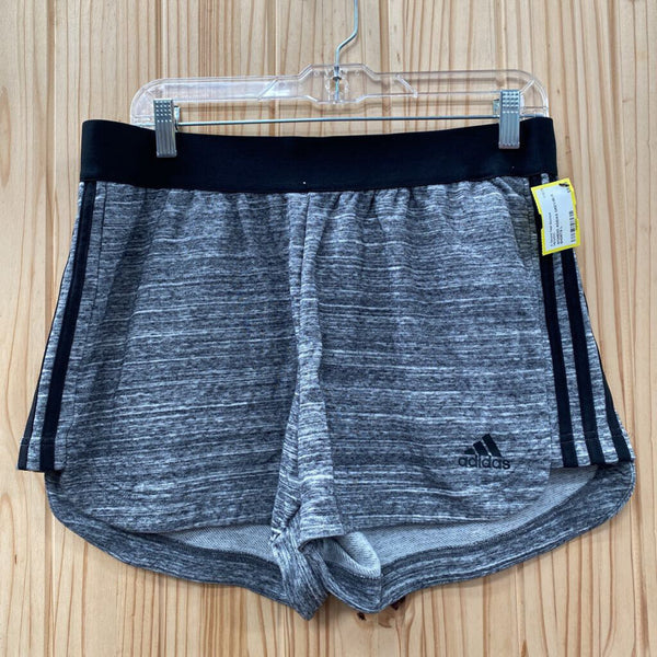 WOMENS ADIDAS GREY/BLK SHORTS L