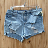 WOMENS SOFIA LT DENIM JEAN SHORTS 12