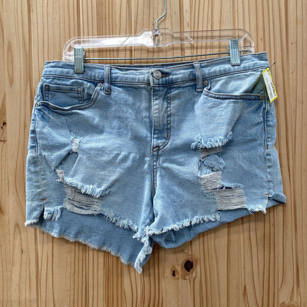 WOMENS SOFIA LT DENIM JEAN SHORTS 12
