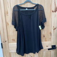 WOMENS TORRID BLK CASUAL TOP 3X