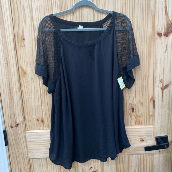 WOMENS TORRID BLK CASUAL TOP 3X