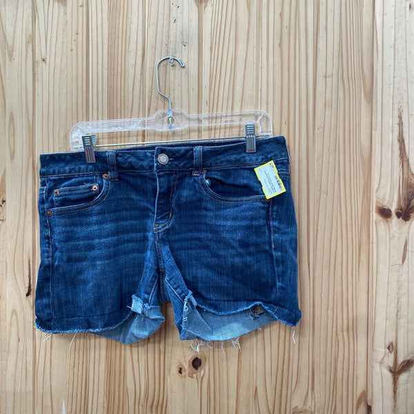 WOMENS AMERICAN EAGLE DENIM JEAN SHORTS 12