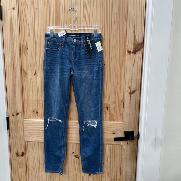 WOMENS EXPRESS DENIM DIST. JEANS 0R NWT