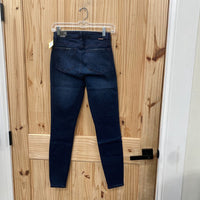 WOMENS TRACTR DK DENIM NINA HIGH RISE DIST. JEANS 4 NWT