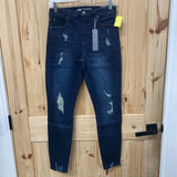WOMENS TRACTR DK DENIM DIST. NINA HIGH RISE JEANS 4 NWT