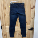 WOMENS TRACTR DK DENIM DIST. NINA HIGH RISE JEANS 4 NWT