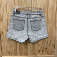 WOMENS TRCTR LT GREY WASHED BRITTANY SHORTS 6 NWT