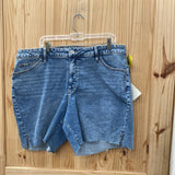 WOMENS AVA & VIV DENIM SHORTS 18 NWT