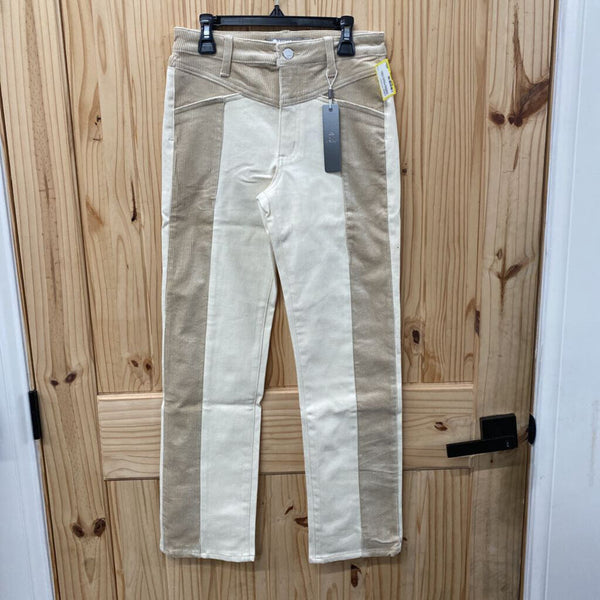 WOMENS TRACTR IVORY CORDUORY PANTS 2 NWT