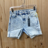 WOMENS TRACTR WHITE BLEACHED DENIM JEAN SHORTS 4 NWT
