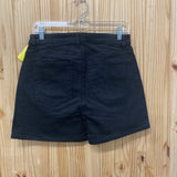 WOMENS TRACTR BLACK DENIM JEAN SHORTS 6 NWT