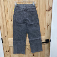 WOMENS TRACTR OFF BLACK DENIM HIGH RISE STRAIGHT JEANS 0 NWT