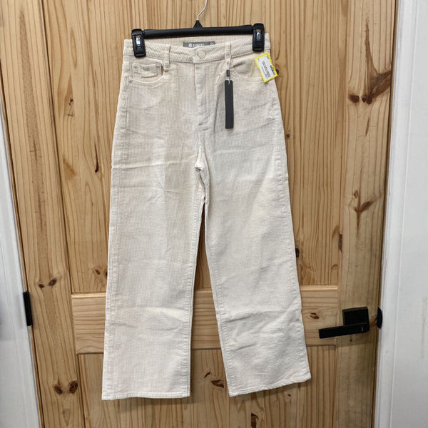 WOMENS TRACTR IVORY CORDUORY PANTS 0 NWT
