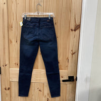 WOMENS TRACTR DK DENIM NINA HIGH RISE DIST. JEANS 4 NWT