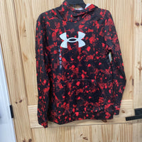 BOYS UNDER ARMOUR RED/BLK/WHITE HOODIE YXL 14 NWT