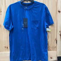 MENS VRST POCKET T SIZE M BLUE