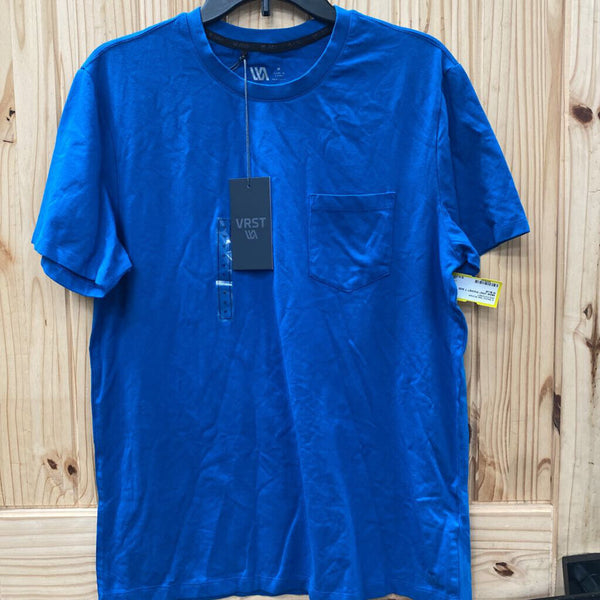 MENS VRST POCKET T SIZE M BLUE