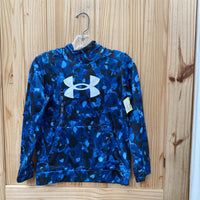 BOYS UNDER ARMOUR BLUE/BLK/WHITE HOODIE YM 10 NWT spw