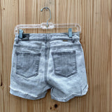 WOMENS TRACTR LT GREY WASHED BRITTANY SHORTS 2 NWT