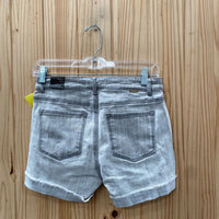 WOMENS TRACTR LT GREY WASHED BRITTANY SHORTS 2 NWT