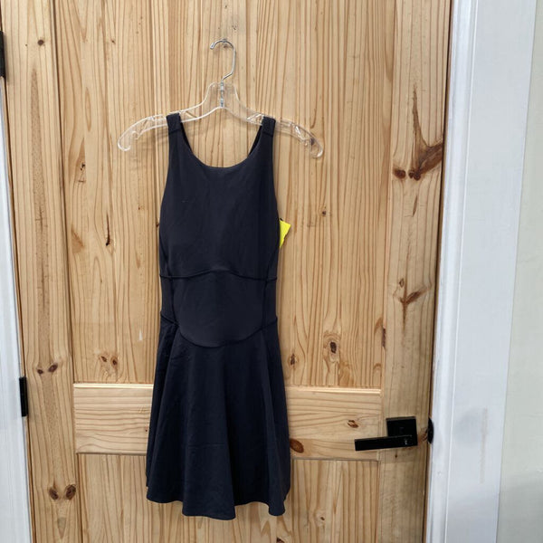 WOMENS LULULEMON COURT CRUSH BLK DRESS 8 NWT